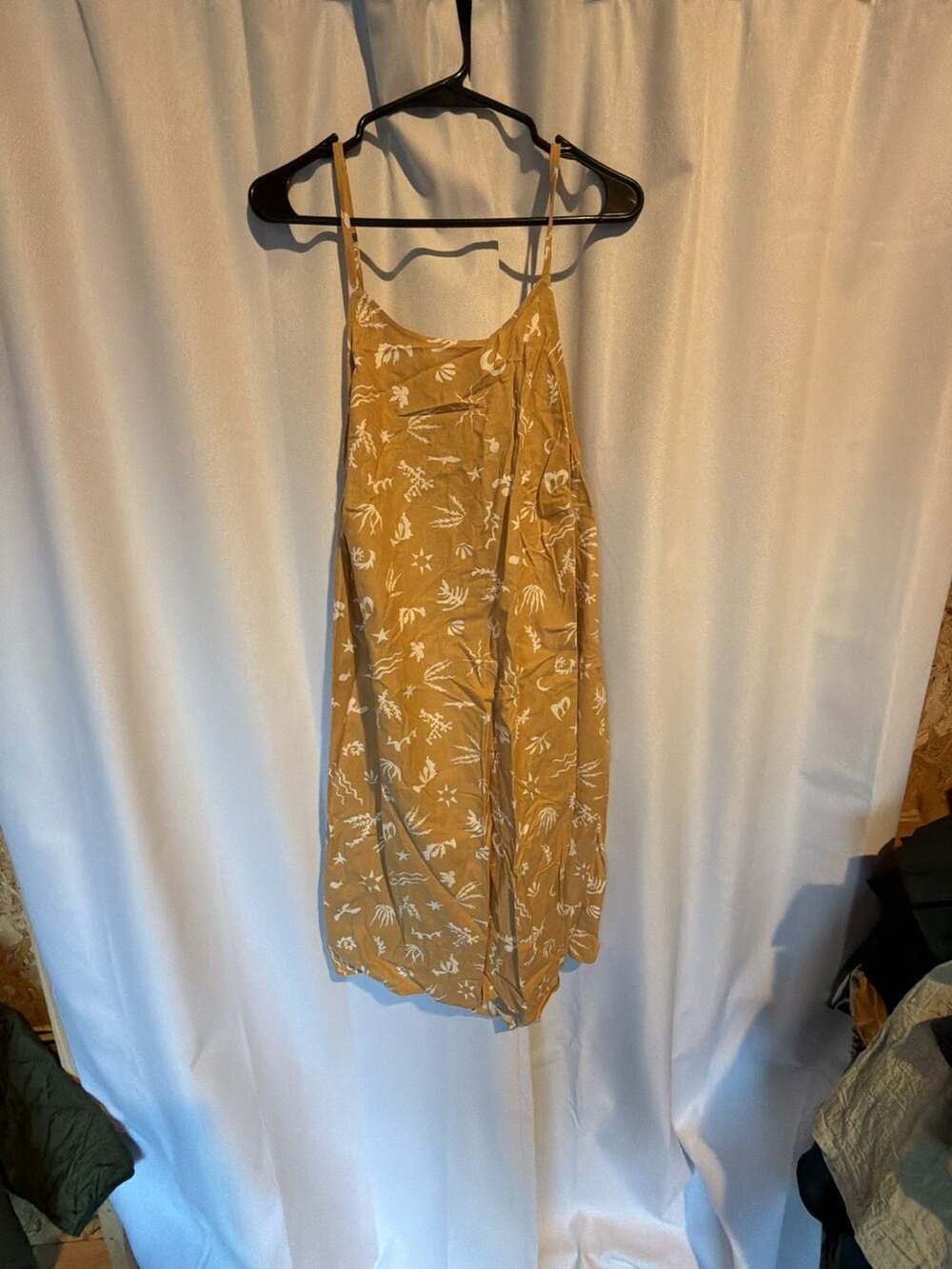 A New Day Tan Print Dress Size XXL